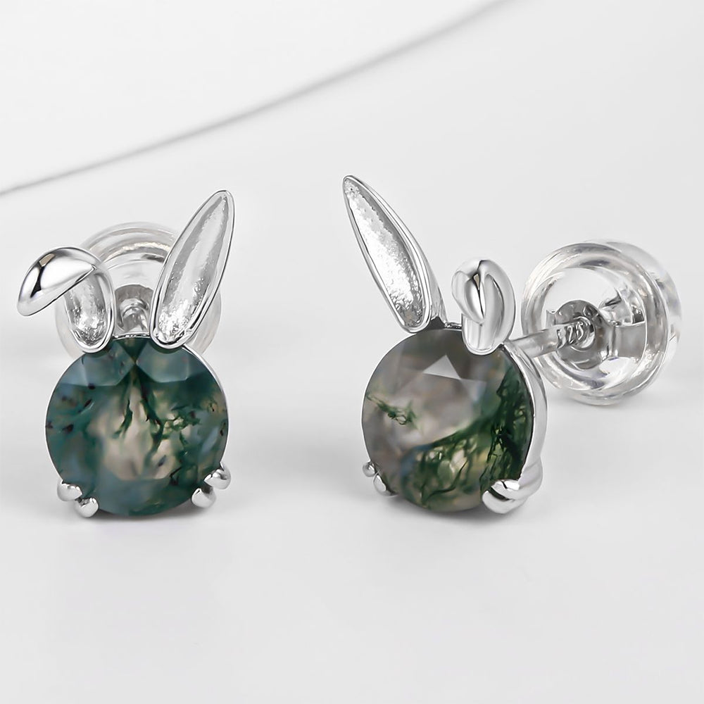 Ohrringe aus goldplattierter Legierung mit schwarzem Emporia®-Kristall 1 