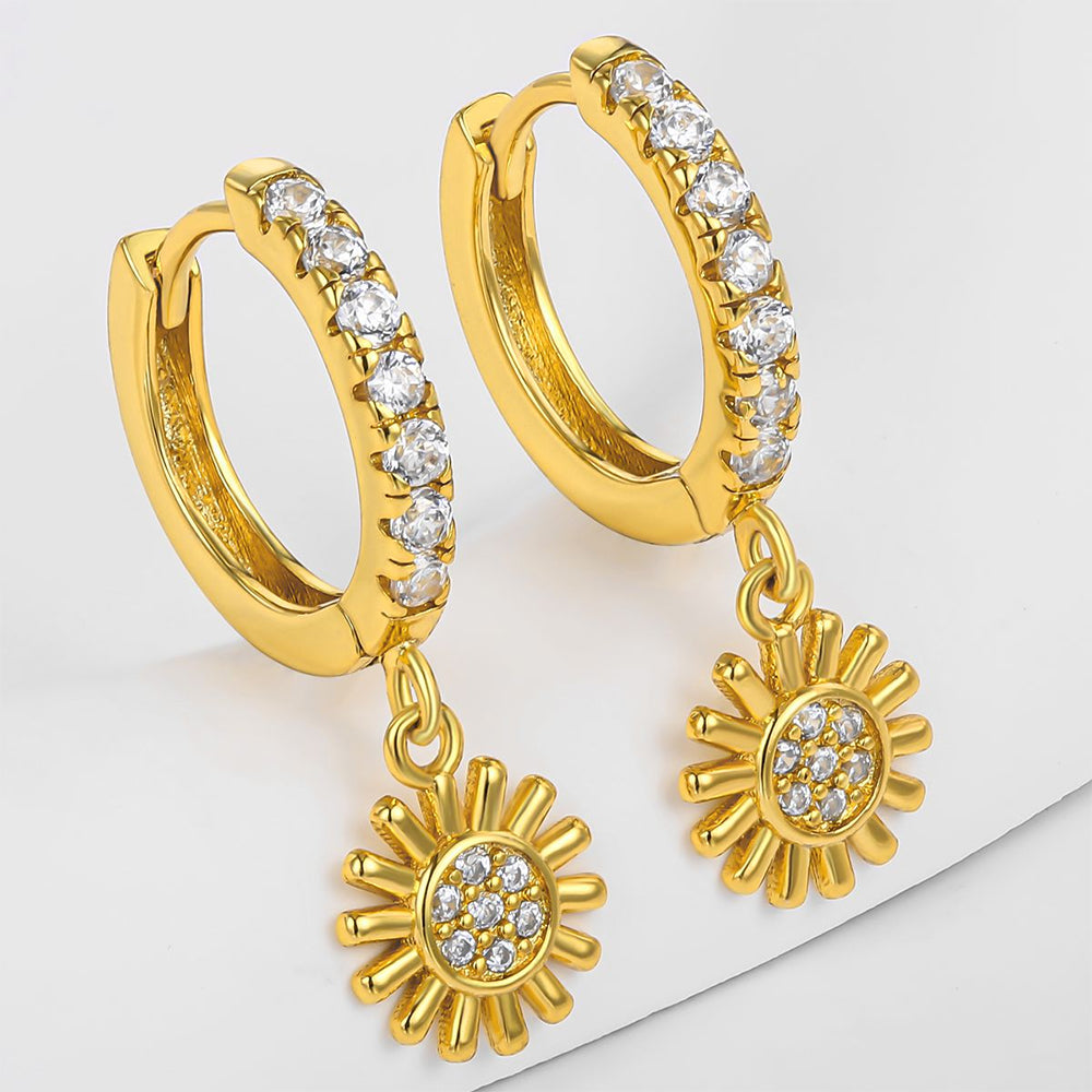 Ohrringe aus goldplattierter Legierung