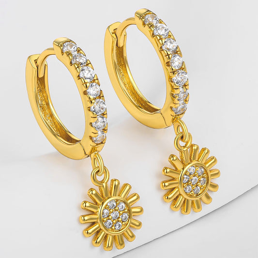 Ohrringe aus goldplattierter Legierung