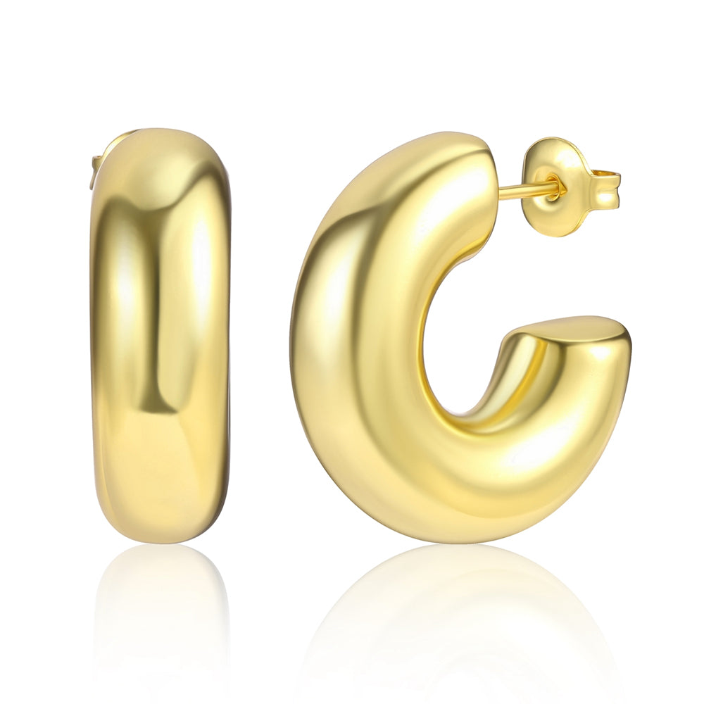 Ohrringe aus goldplattierter Legierung