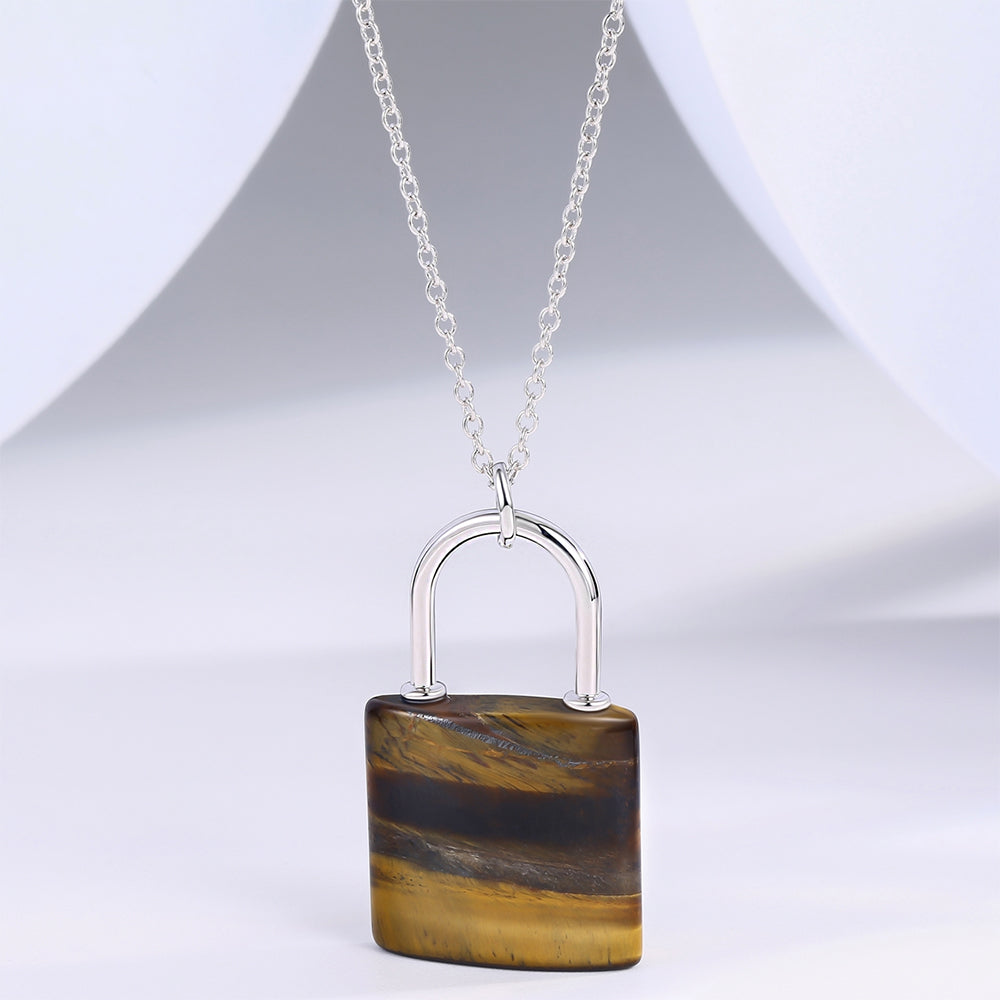 Halskette aus goldplattierter Legierung mit braunem Emporia® Kristall 1 