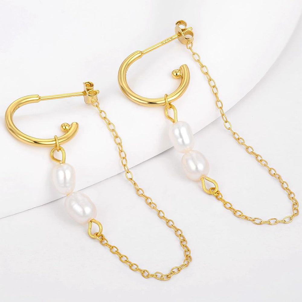 Ohrringe aus goldplattierter Legierung 1 