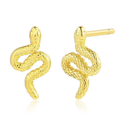 Ohrringe aus goldplattierter Legierung mit weißem Emporia® Kristall
