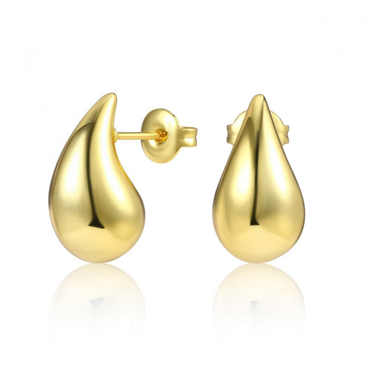 Ohrringe aus goldplattierter Legierung mit weißem Emporia® Kristall