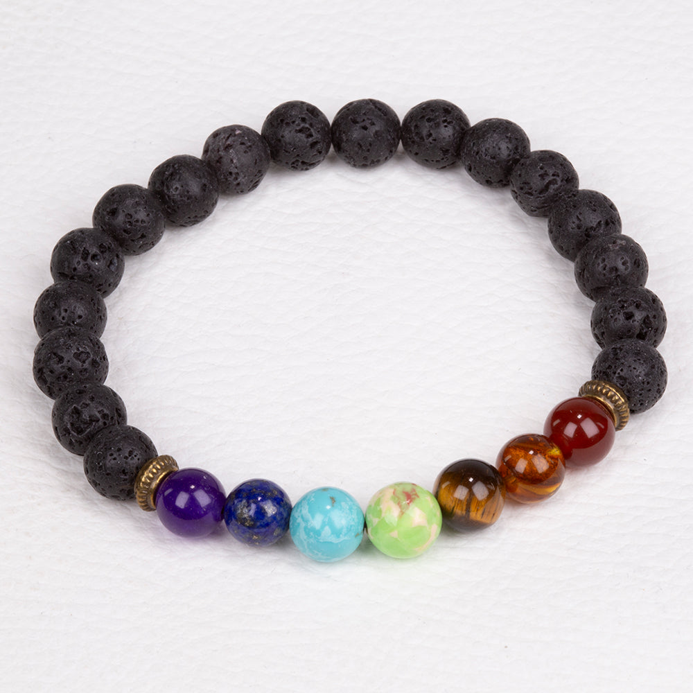 Nugget Armband mit rotem Achat und Tigerauge 3 