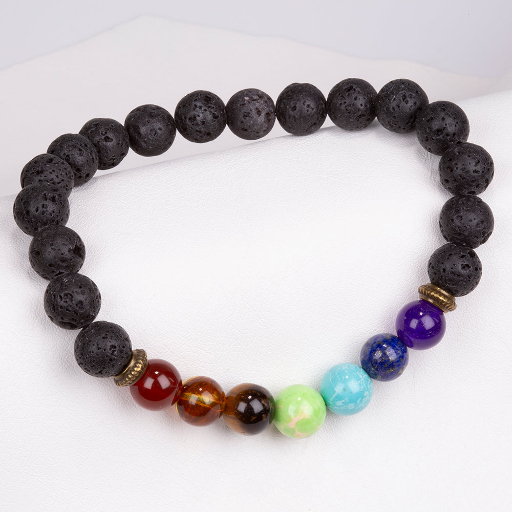 Nugget Armband mit rotem Achat und Tigerauge 4 