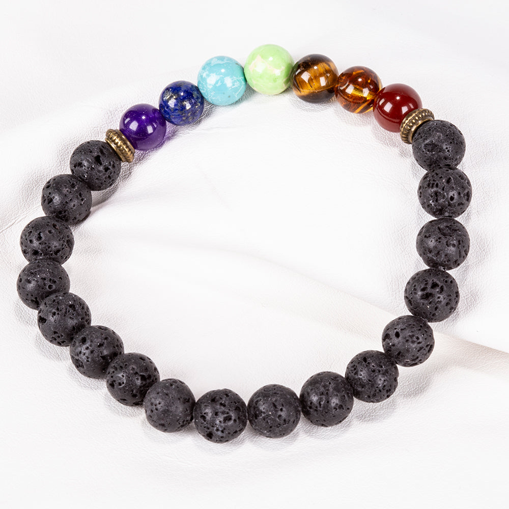 Nugget Armband mit rotem Achat und Tigerauge 5 