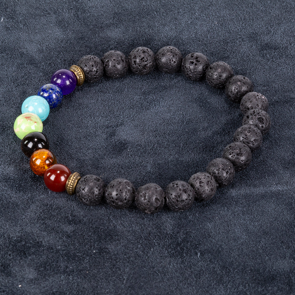 Nugget Armband mit rotem Achat und Tigerauge
