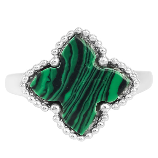 Silberring mit Malachit