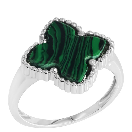 Silberring mit Malachit