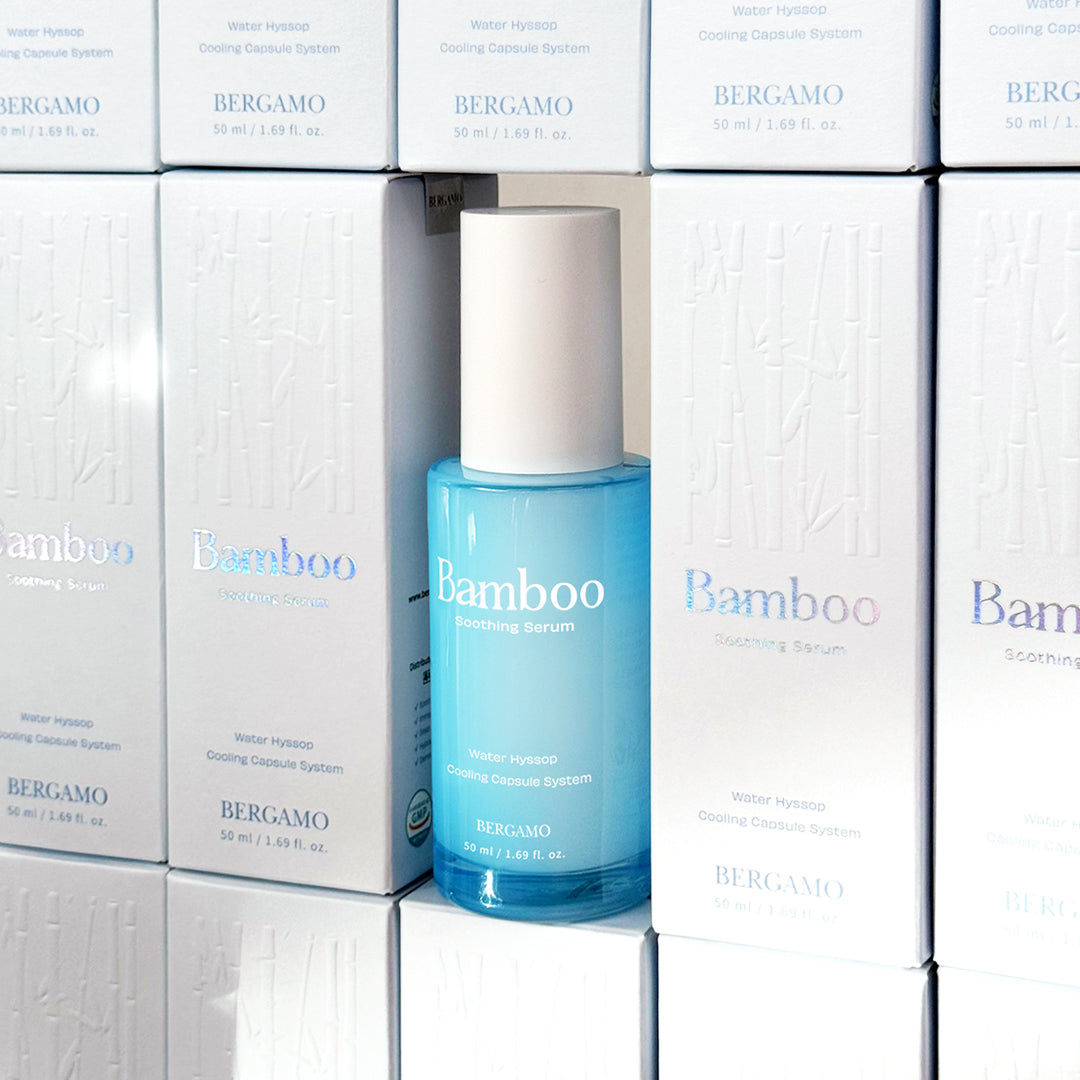 BERGAMO Bamboo 5-in-1 Gesichtsserum mit Hyaluronsäure zur Beruhigung der Haut – 50 ml