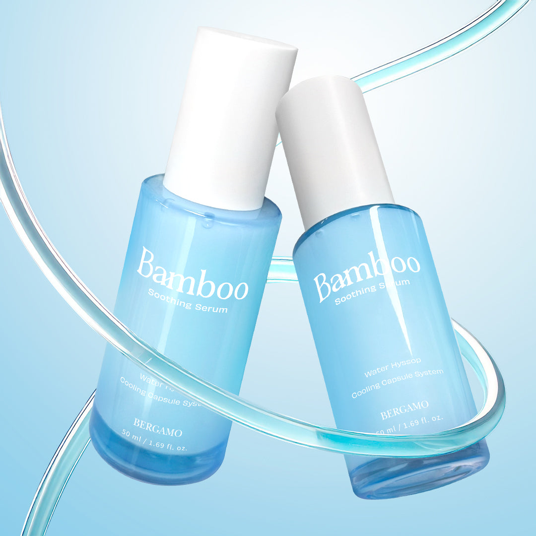 BERGAMO Bamboo 5-in-1 Gesichtsserum mit Hyaluronsäure zur Beruhigung der Haut – 50 ml