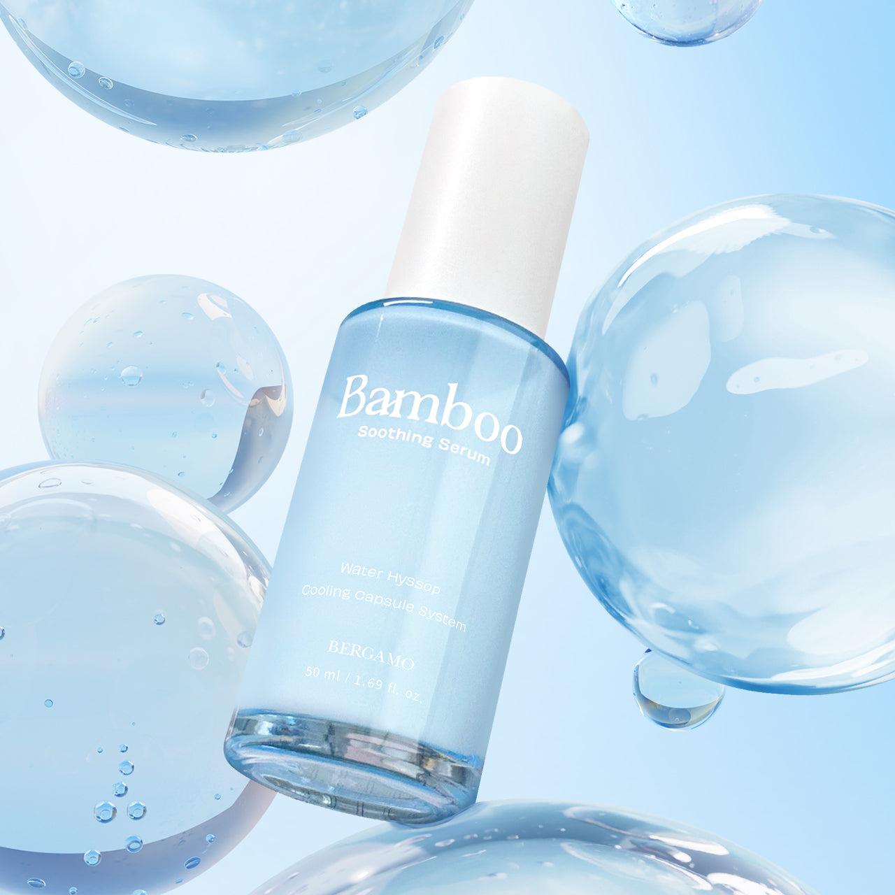 BERGAMO Bamboo 5-in-1 Gesichtsserum mit Hyaluronsäure zur Beruhigung der Haut – 50 ml 1 