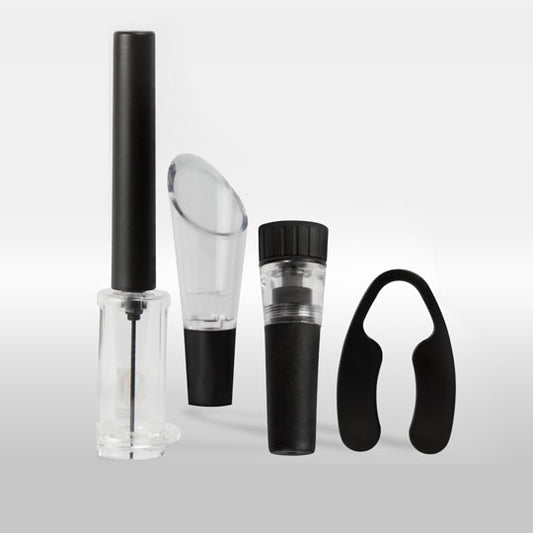 5er-Set Weinöffner, schwarz