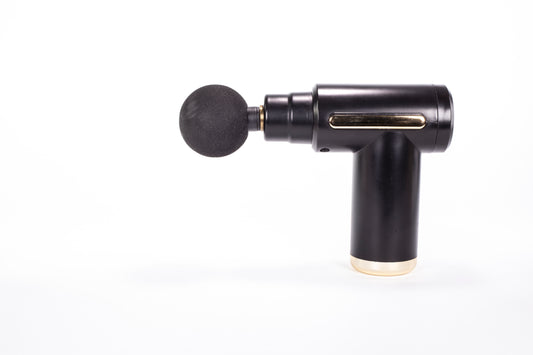 Mini-Tiefengewebe-Massagepistole mit 4 Massageaufsätzen