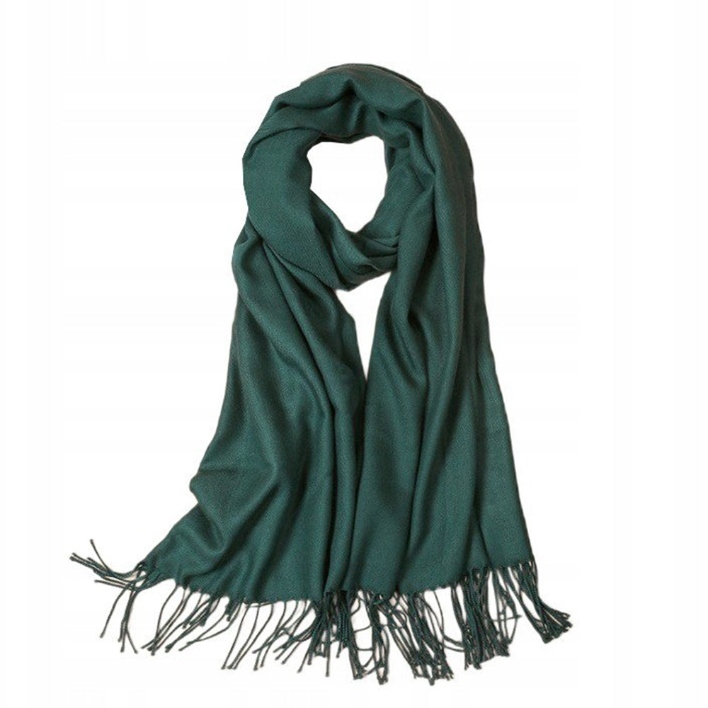 Eleganter "Kaschmir"-Schal Waldgrün 1 