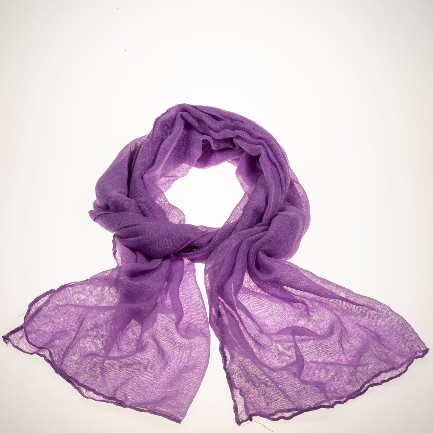 100% Viscose Fashion Scarf, Size: 160 cm x 50 cm, Wash in Machine 30 degrees, Color: PURPLE