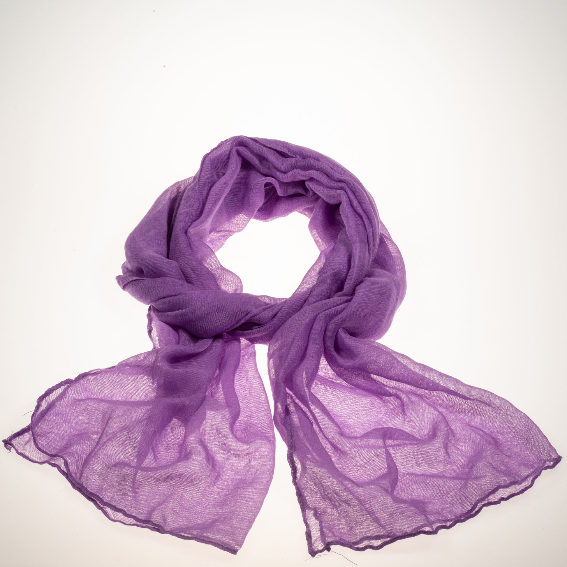 100% Viscose Fashion Scarf, Size: 160 cm x 50 cm, Wash in Machine 30 degrees, Color: PURPLE 1 