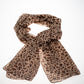 100% Polyester Fashion Scarf, Size: 160 cm x 70 cm, Wash in Machine 30 degrees, Color: GIRAFFE BROWN