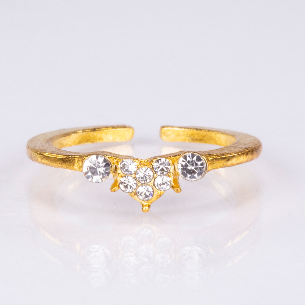 5-teiliges, goldfarbenes Emporia Schmuckset in Premium-Qualität, in einer exklusiven Geschenkbox in Lederoptik (mit Uhr, Armband, Halskette, Ohrringen und Ring, mit weißem Emporia-Kristall) 7 
