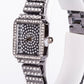 5-teiliges, silberfarbenes Emporia Schmuckset in Premium-Qualität, in einer exklusiven Geschenkbox in Lederoptik (mit Uhr, Armband, Halskette, Ohrringen und Ring, mit weißem Emporia-Kristall)