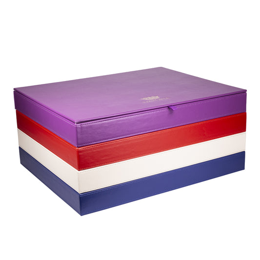 4-teiliges Set mit Emporia Schmuckkästen aus "Samt"