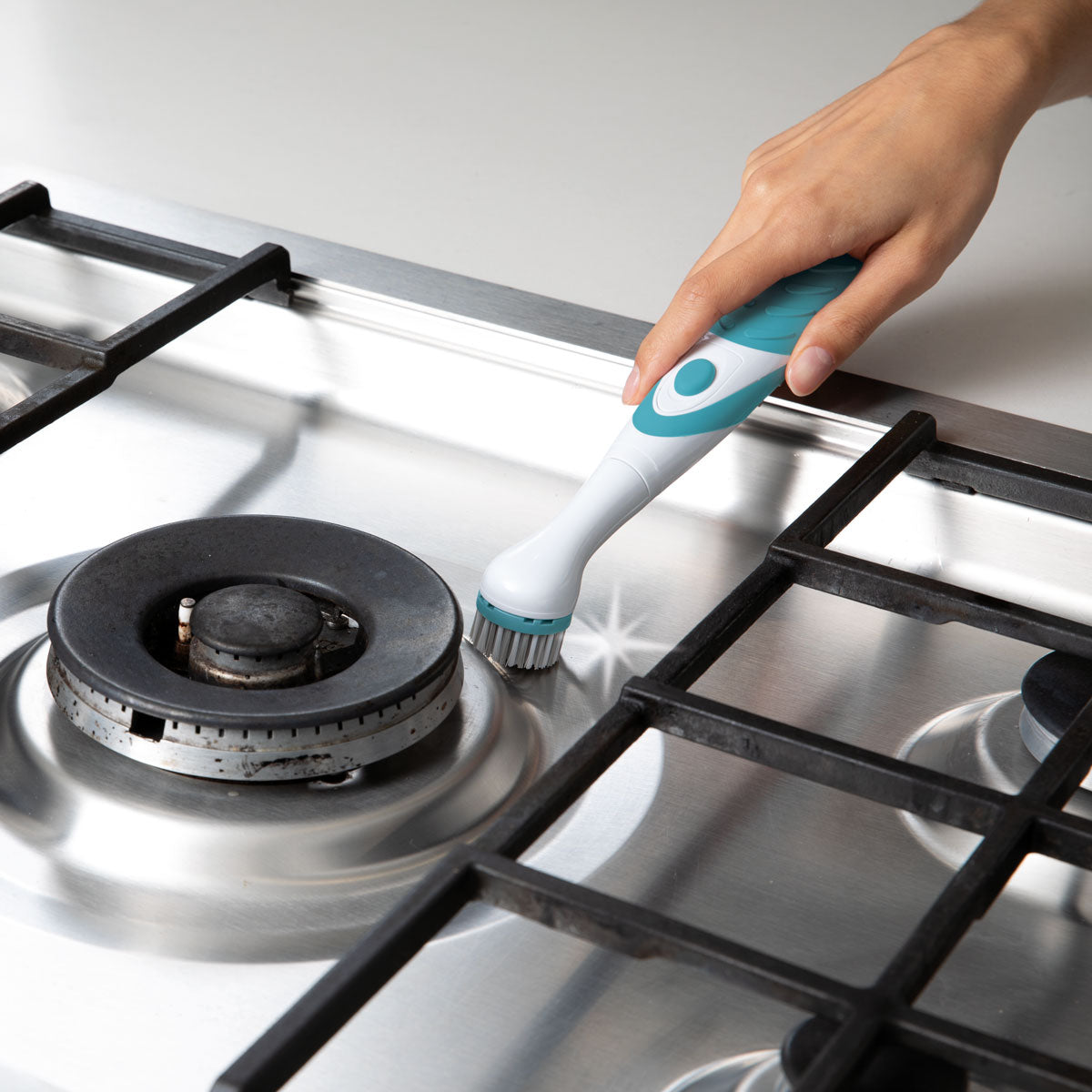 Scrub Buddi XS Elektrische Reinigungsbürste mit 4 austauschbaren Bürstenköpfen