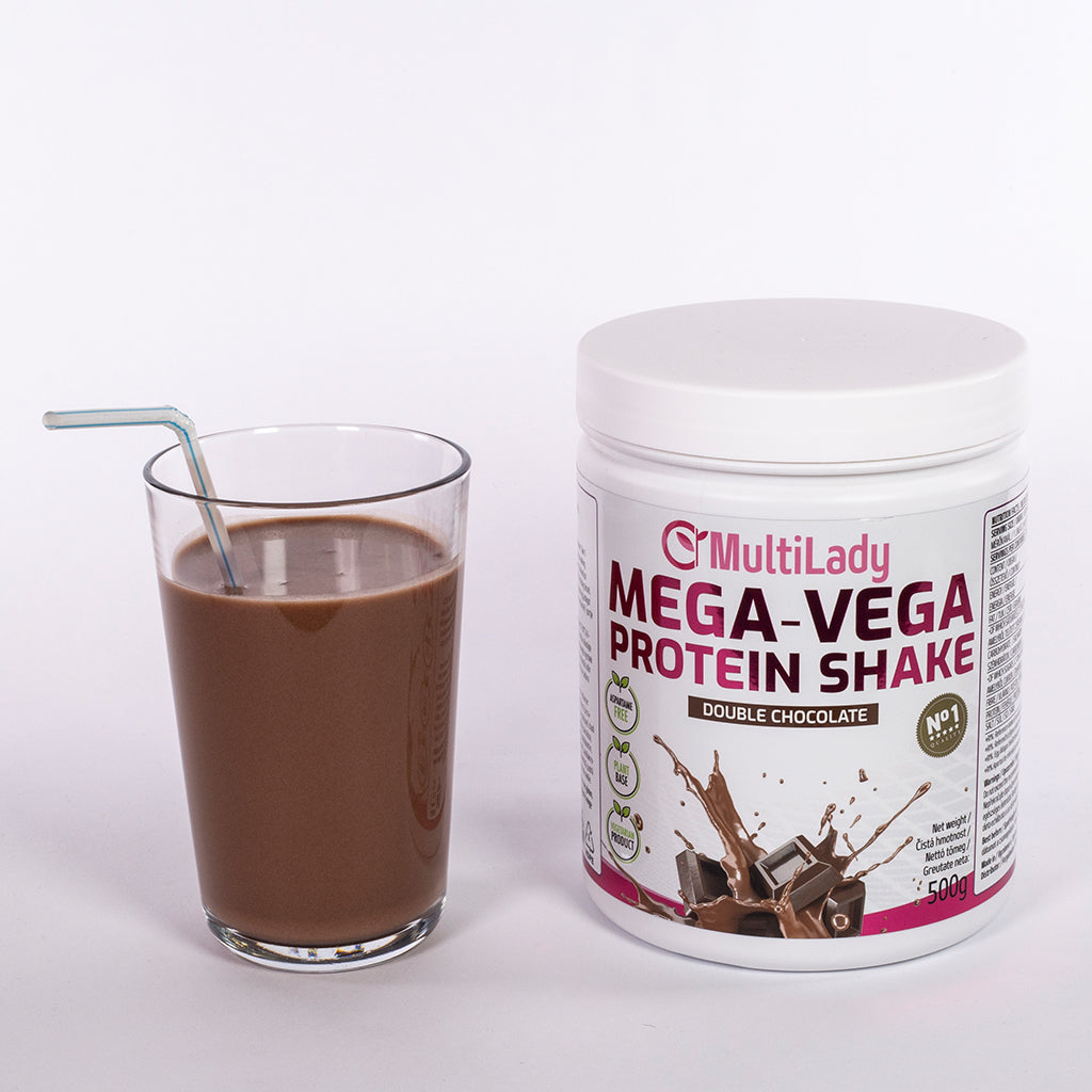 ML Mega Vega Eiweißshake, Geschmacksrichtung: Doppel-Schokolade