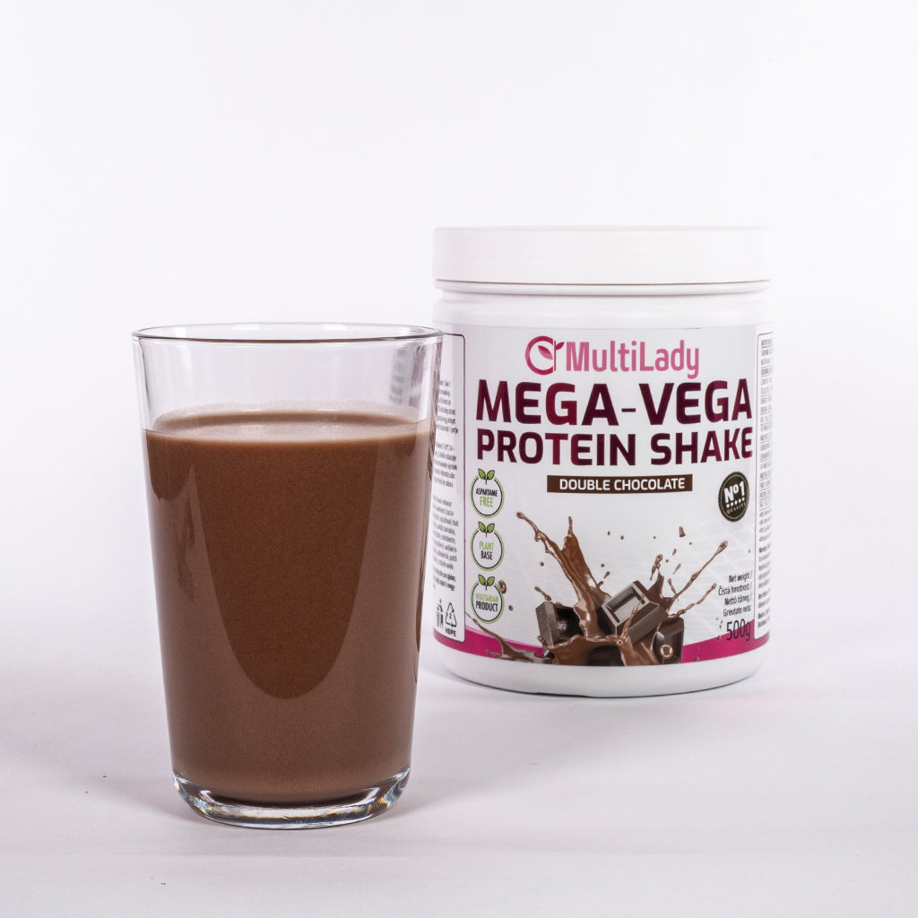 ML Mega Vega Eiweißshake, Geschmacksrichtung: Doppel-Schokolade