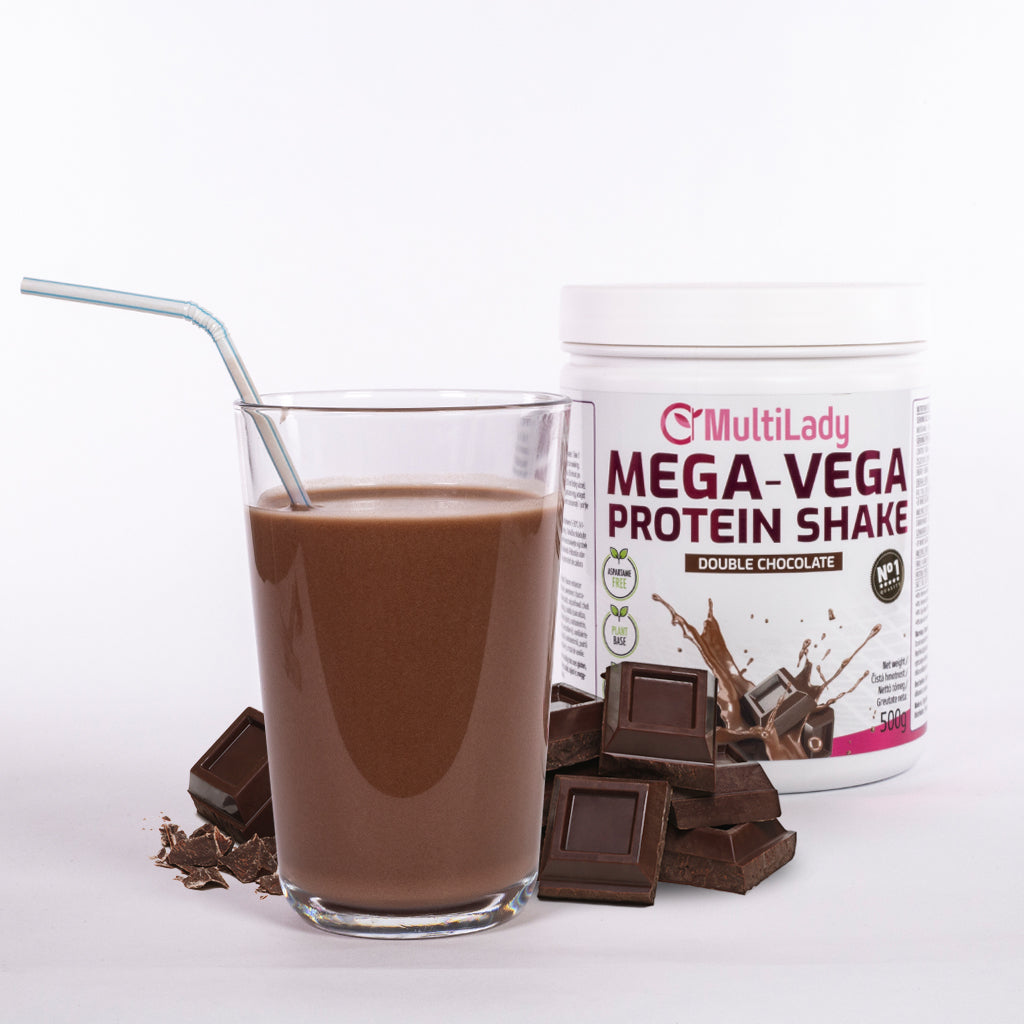 ML Mega Vega Eiweißshake, Geschmacksrichtung: Doppel-Schokolade