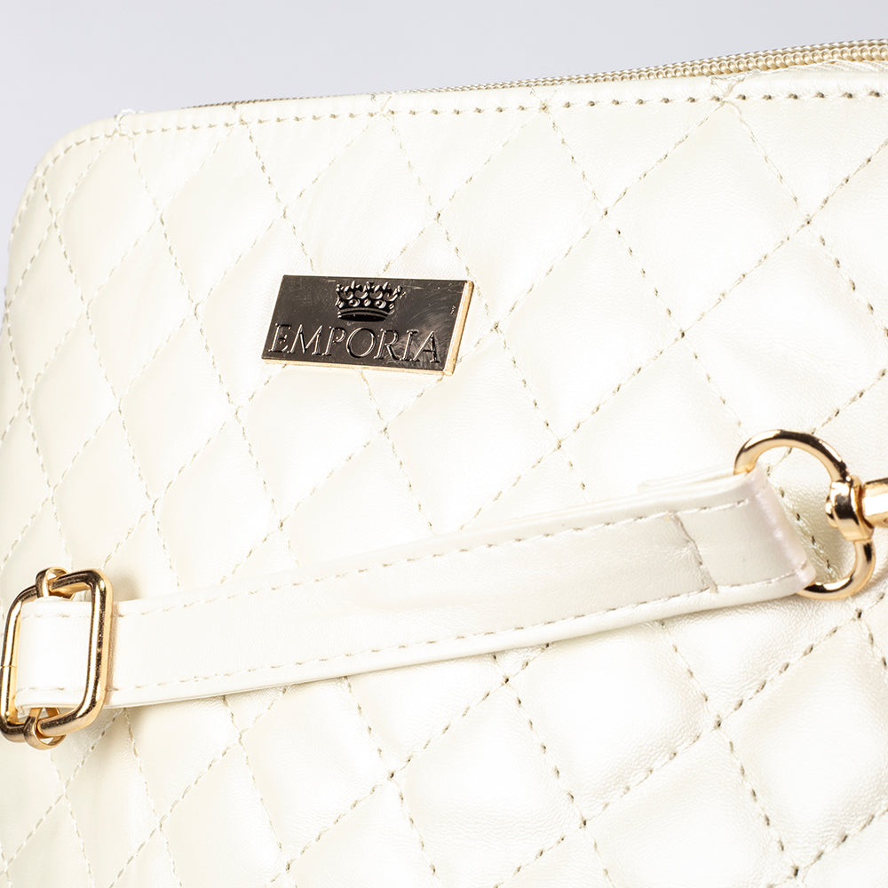 Emporia 2024 Sommerkollektion - "Leuchtende Glückseligkeit", 5-teiliges Taschenset; weiß