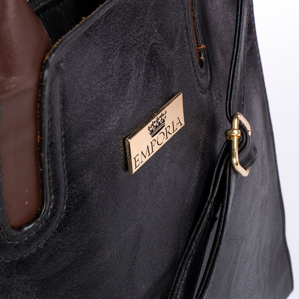 Emporia 2024 Sommerkollektion - "Noir-Flüsterer", 3-teiliges Taschenset; schwarz