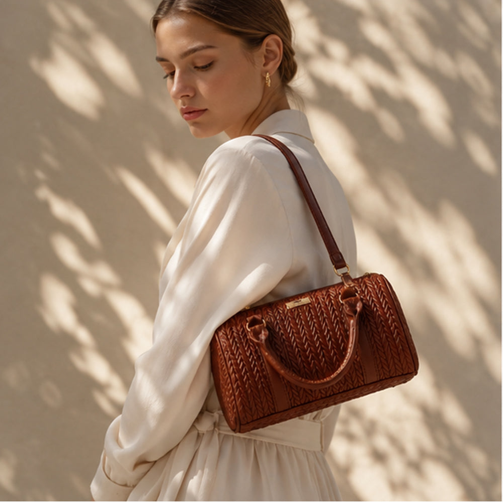 Emporia Frühjahrskollektion 2026 – „Choco Lux“, 6-teiliges Taschenset; PU-Leder, Braun 5 