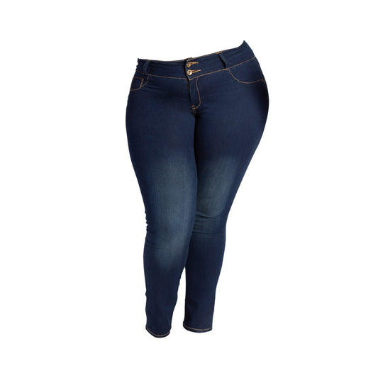 MyFit Jeans Leggings - Leggings in Denim-Optik, die zu jedem Körpertyp passen (EU size: 44-50)