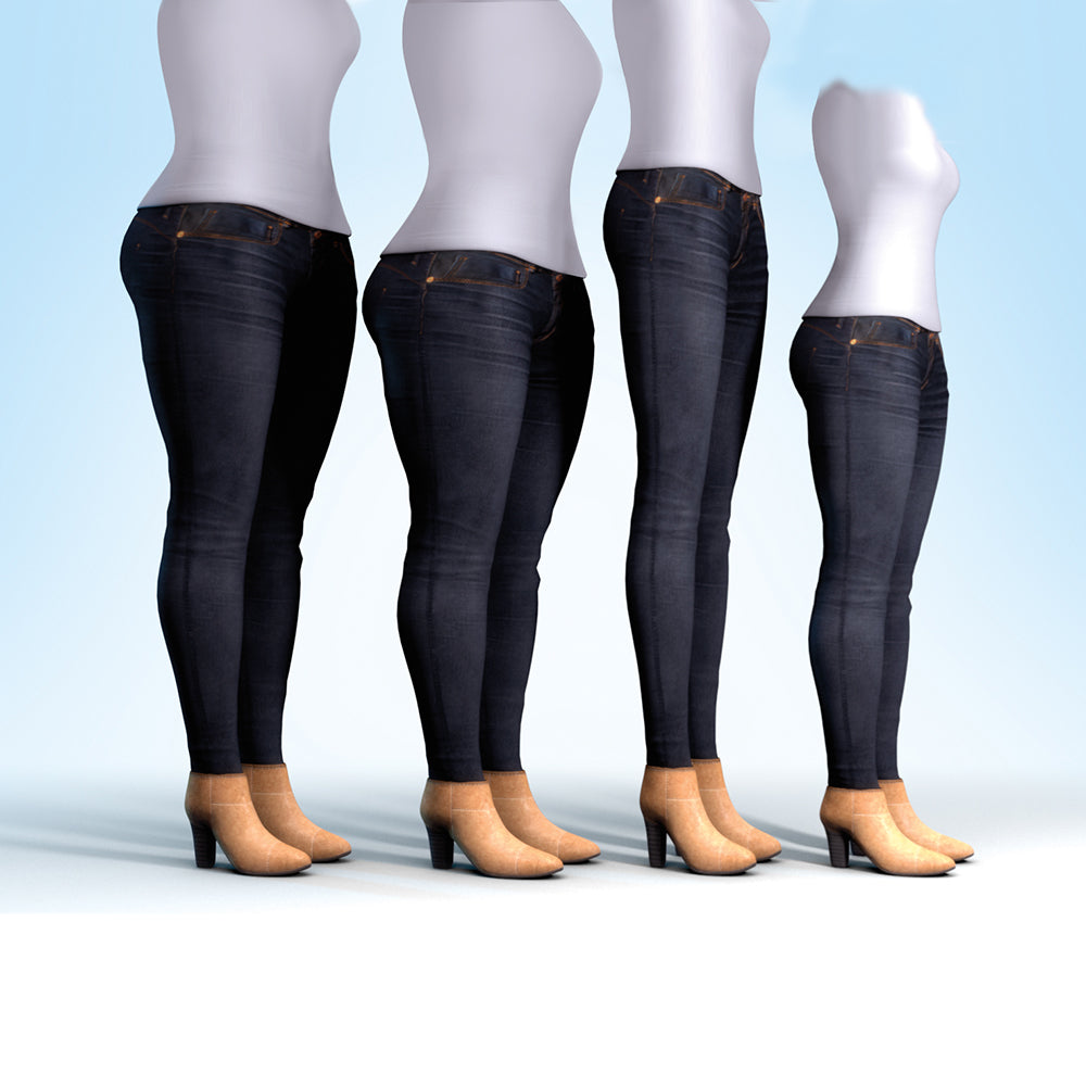 MyFit Jeans Leggings - Leggings in Denim-Optik, die zu jedem Körpertyp passen (EU size: 44-50)