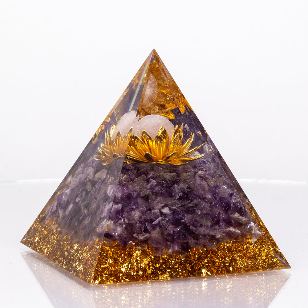 Pyramiden-Talisman "Goldenes Licht Verbindung"