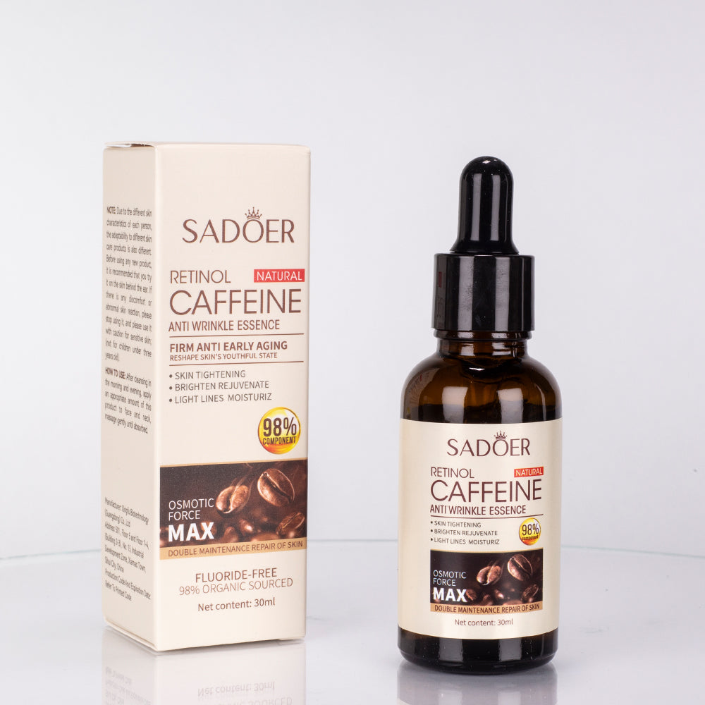 SADOER Anti-Falten-Gesichtsserum mit Retinol und Koffein