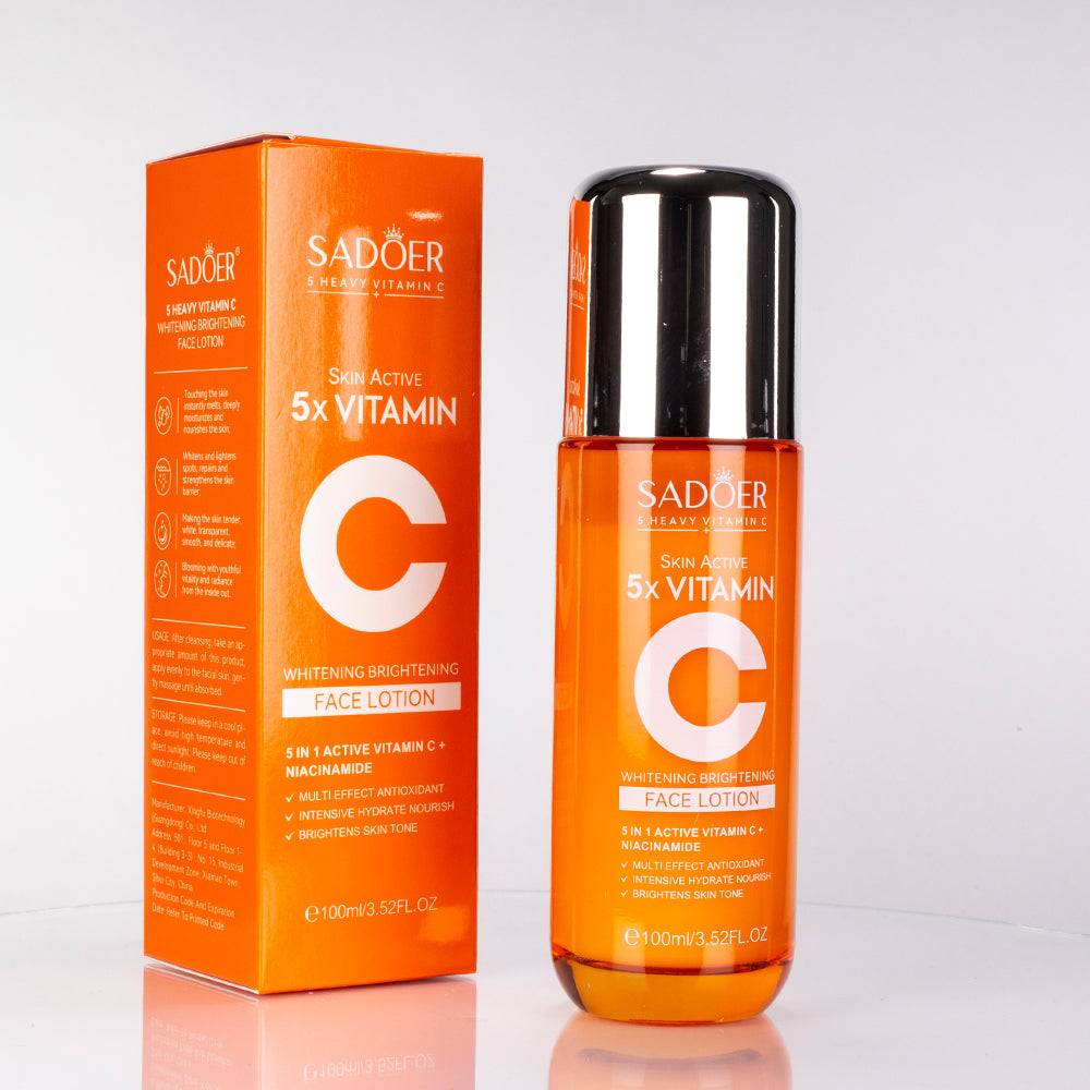 SADOER Gesichts-Lotion mit 5-fach Vitamin C, straffend und feuchtigkeitsspendend 1 