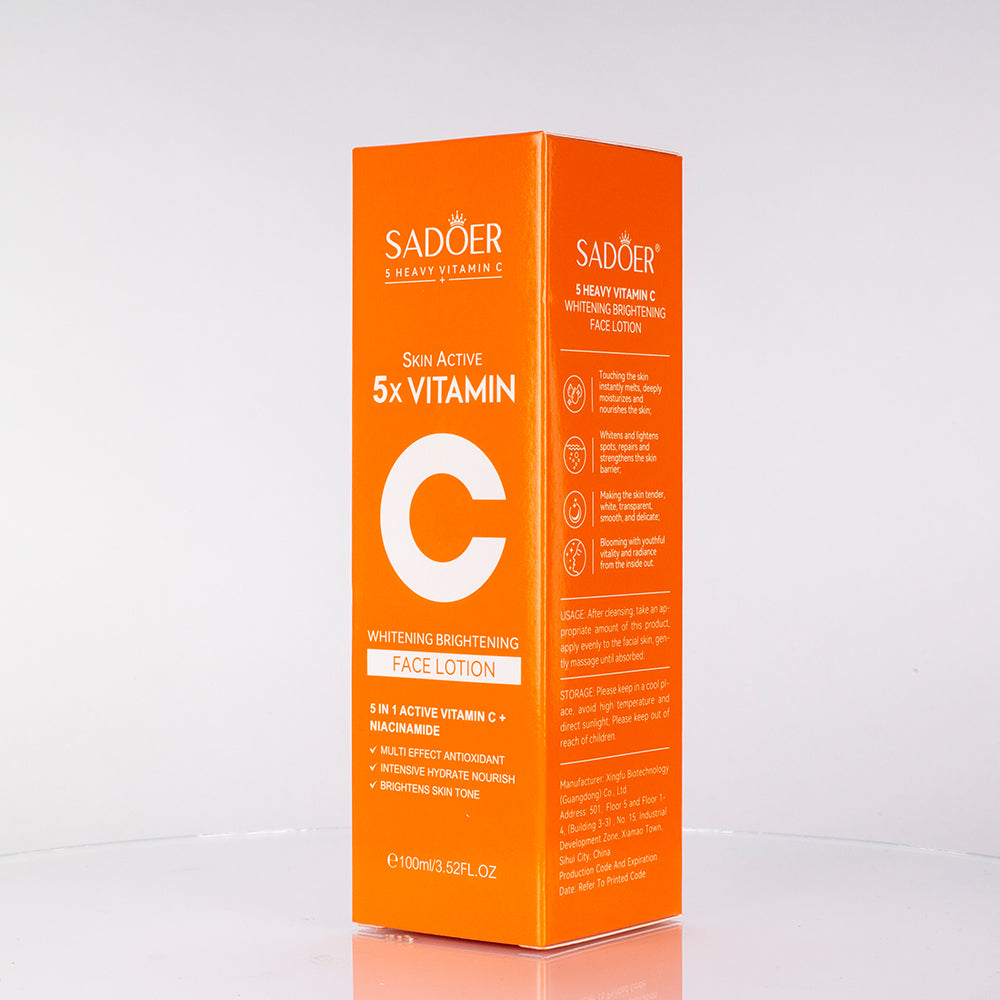 SADOER Gesichts-Lotion mit 5-fach Vitamin C, straffend und feuchtigkeitsspendend 3 