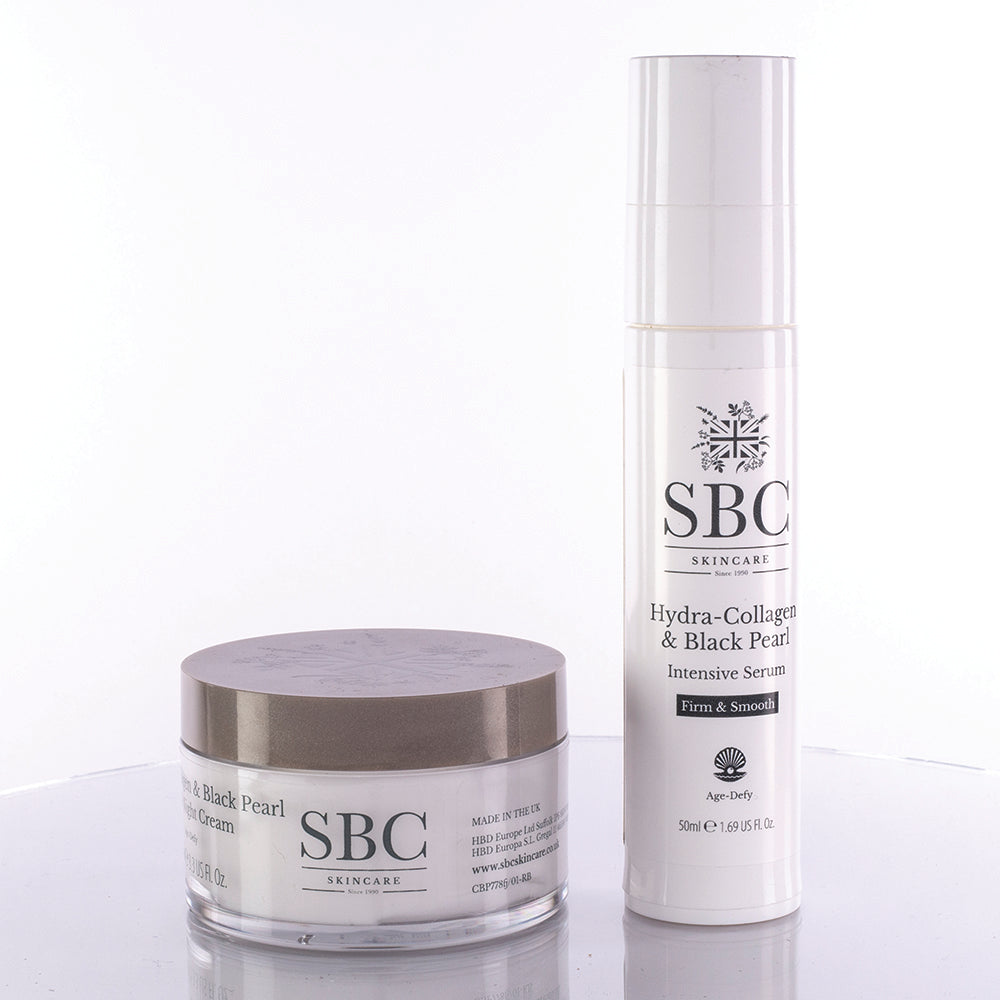 SBC 2-teiliges Hautpflegeset mit Kollagen und schwarzer Perle