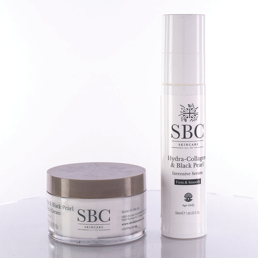 SBC 2-teiliges Hautpflegeset mit Kollagen und schwarzer Perle