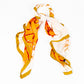 Schal "Florale Umarmung", 85 x 180 cm, Orange, 100% vegane Seide