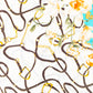 Schal "Florale Umarmung", 85 x 180 cm, Hellblau, 100% vegane Seide
