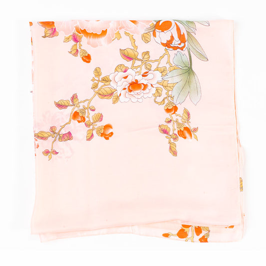 Schal "Erbe der Haitang", 85 x 180 cm, Rosa, 100% vegane Seide
