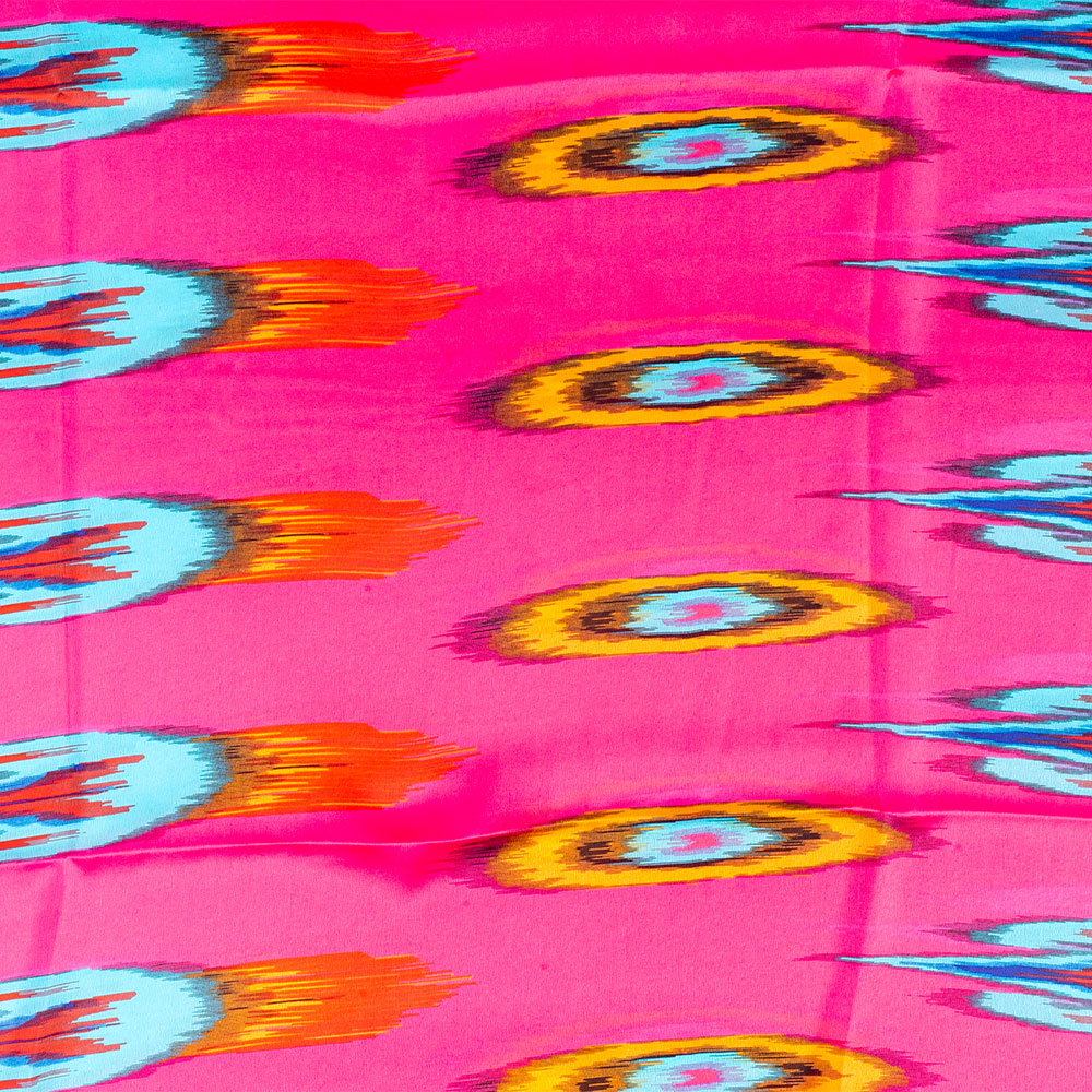 Schal "Pfauenprisma", 85 x 180 cm, Rosa, 100% vegane Seide 2 