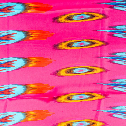 Schal "Pfauenprisma", 85 x 180 cm, Rosa, 100% vegane Seide