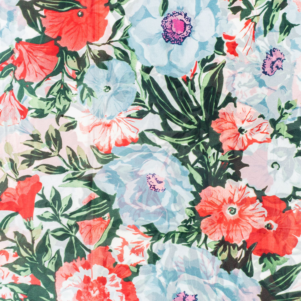 Schal "Orchideenbrise", 85 x 180 cm, Weiß, 100% vegane Seide 4 