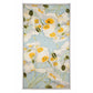 Schal "Strahlender Garten", 85 x 180 cm, Hellblau, 100% vegane Seide