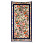 Schal mit Orchideenmuster, blau, 85 cm x 180 cm, 100% vegane Seide