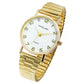 Excellanc goldfarbene Damenuhr mit Edelstahlarmband